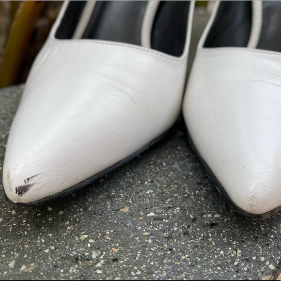 Nine West White pointed pumps - Picture 3 of 6